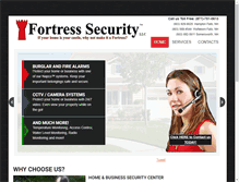 Tablet Screenshot of fortresssecurity.biz